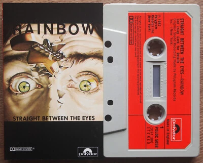 RAINBOW - STRAIGHT BETWEEN THE EYES (POLYDOR POLDC5056) 1982 UK CASSETTE TAPE - Image 1 of 3