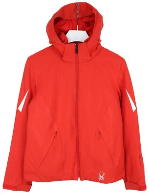 SPYDER Lightning Jacket Women's US 8 Red Removable Hood Fleece Inner Ski - Image 1 of 4