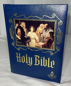 masonic holy Bible heirloom family Bible 1988 Freemasonry - Picture 1 of 7
