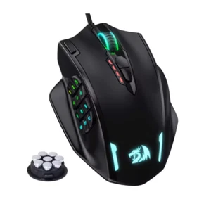 Redragon M908 Wired Gaming Mouse RGB LED 18 Buttons 12400 DPI Laser USB PC Mac - Picture 1 of 9