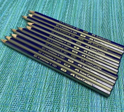 Lote de 10 lápices Faber-Castell Goldfaber tipo H y B 1221 dibujo de artista Foto 1 de 4