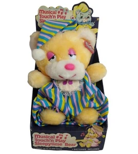 Vintage Rare Dan Dee Plush Musical Touch'n Play Sleepytime Bear 1985 Pajama Bear - Picture 1 of 6