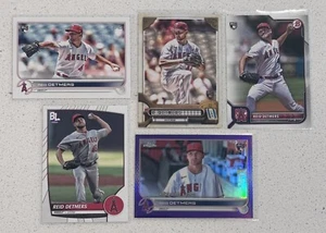 Reid Detmers Lot (5) RC, Rookie Debut, Topps Chrome Refractor, Bowman - Angels - Picture 1 of 3