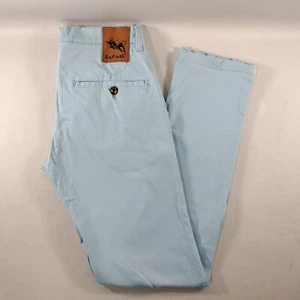 Refuel Slim Fit Flat Front Light Blue Khaki Pants Mens Size Actual 32x32 - Picture 1 of 8