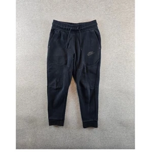 Nike Tech Jogger Pants Youth Small Black Fleece Big Kids Joggers CU9213-010 - Picture 1 of 9