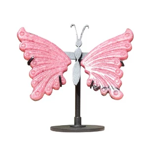 Elegante adorno mariposa cristal natural regalo boda renacimiento1485 - Imagen 1 de 6
