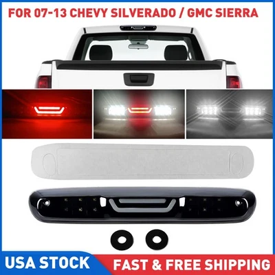 Tercera luz de freno LED 07-13 para Chevy Silverado GMC Sierra 1500 2500 3500HD Foto 1 de 4
