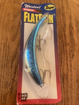 Vintage Wordens T-55SP Flatfish. New Old Stock. MSBS Chrome Blue - Image 1 of 4