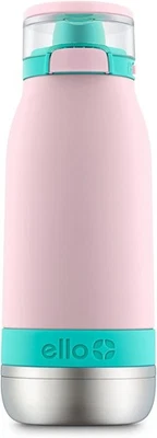 Ello Emma 14oz Vacuum Insulated Stainless Steel Kids Water Bottle with Straw ... - Image 1 of 4