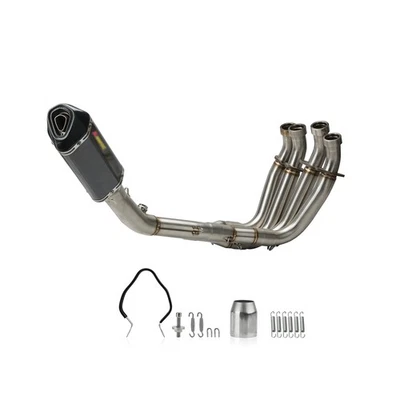 High Performance Full YZF Exhaust Pipe System Kits For Yamaha YZF R6 2006-2020 Foto 1 de 4