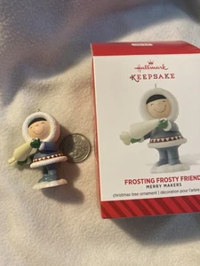 Hallmark Andenken 2014 Zuckerguss Frosty Friend Weihnachtsschmuck Merry Makers - Bild 1 von 7