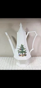 Cafetera Nikko Navidad Hecha en Japón 13" Colección Clásica Nunca Usada - Imagen 1 de 7