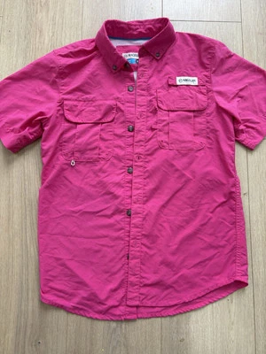 Magellan Top Women’s Hot Pink Fish Gear Mag Wick Pockets Outdoors M - Image 1 of 4