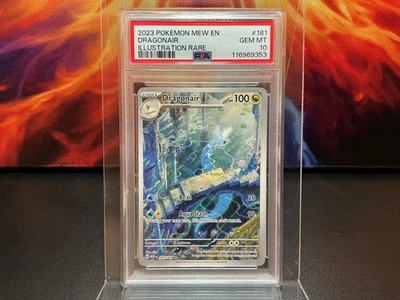 2023 POKEMON MEW EN-SCARLET & VIOLET 151 #181/165 DRAGONAIR IR PSA 10 🐦‍🔥 - Image 1 of 2