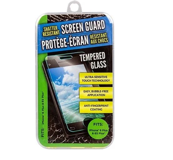Shatter-Resistant Glass Screen Guards that Fit iPhone 6 Plus and 6s Plus - Image 1 of 3