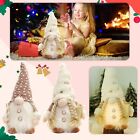 Christmas Luminous Plush With Lights Take Gifts Crutches Faceless Doll Ornaments