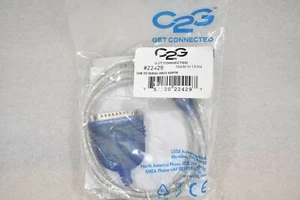 CABLES 2 GO 22429 USB TO SERIAL DB25 ADAPTER 6 FEET C2G - Picture 1 of 3