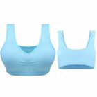 Womens Ladies Seamless Removable Padded Leisure Top Vest Sports Yoga Bra Uk 8-22