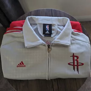 Houston Rockets Adidas Official Pre Game Full Zip Track Jacket - Large - Vintage - Picture 1 of 6