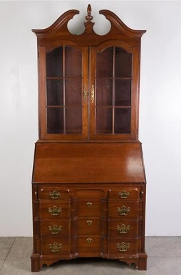 PENNSYLVANIA HOUSE Solid Wood Traditional Style Block Front Secretary D... - Image 1 of 4