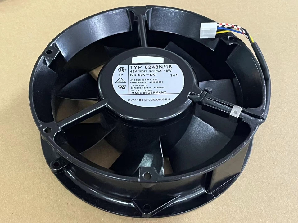 NOT APPLICABIE 6248N/18 for 48V 375mA 18W Aluminum Frame Cooling Fan 5pin