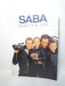 DE COLECCIÓN SABA ELECTRONICS PROGRAM 1991 IDIOMA INGLÉS TV VIDEOCÁMARA RADIO - Imagen 1 de 22
