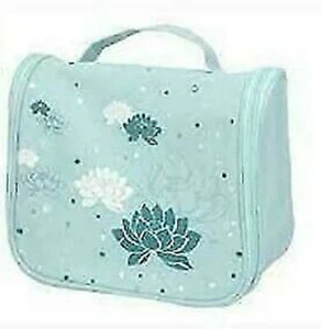 LYCEEM Women/Girls Flower Hanging Makeup Travel Bag Cosmetic Case, Light Green - Picture 1 of 3