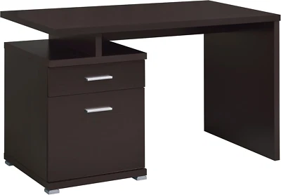 - Brennan - Engineered Wood - 47-Inch 3-Drawer Computer Desk with File Cabinet a Foto 1 de 4