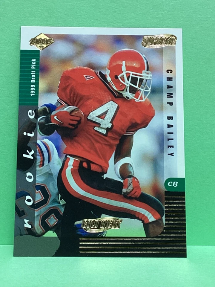 Cartão de novato Champ Bailey 1999 Edge Supreme Gold - Imagem 1 de 1