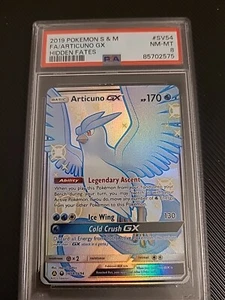 2019 Pokemon Sun & Moon Hidden Fates: Articuno GX FA SV54/SV94 PSA 8 - Picture 1 of 2