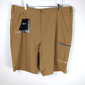 HUK NEXT LEVEL FISHING PERFORMANCE SHORT  2XL Beige New With Tags