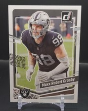 MAXX CROSBY 2023 Panini Donruss Full Name Variation SSP Card Maxx ROBERT Crosby 