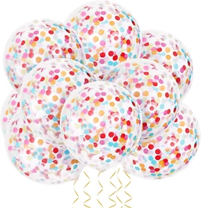 15 Stück Konfetti-Luftballons Bunt Geburtstag Luftballons 12 Zoll Ballons Geburt - Bild 1 von 5
