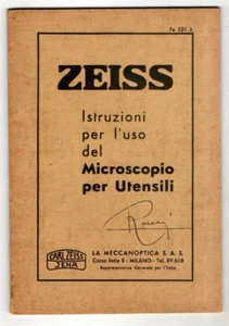 ZEISS HANDBUCH BEDIENUNGSANLEITUNG WERKZEUGMIKROSKOP FE 521 IT OPTIK - Bild 1 von 2