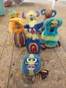 Melissa & And Doug Monster Bowling Fuzzy Plush Pins Toddlers Fun Games . 7pc - Picture 1 of 1