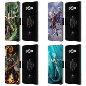 OFFICIAL ANNE STOKES MALE ELEMENTALS LEATHER BOOK CASE FOR SAMSUNG PHONES 3 - Picture 1 of 10