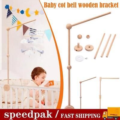 Baby Crib Mobile Bracket Set Infant Hanging Bed Cot Holder Toys Bell DIY • 11.09£