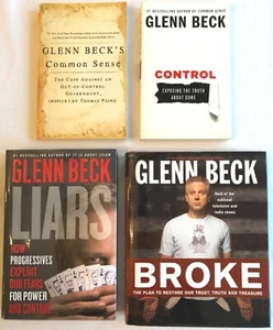 LOT OF 4  BOOKS 1ST ED. BY GLENN BECK - BROKE , LIARS , COMMON SENSE , CONTROL - Picture 1 of 9