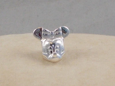 Disney Chamilia Plata Esterlina CABEZA DE RATÓN MINNIE Euro Pulsera Cuentas Dije Foto 1 de 2