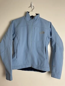The North Face Jacket Womens XS Light Blue Apex Softshell Full Zip Jacket - Picture 1 of 6