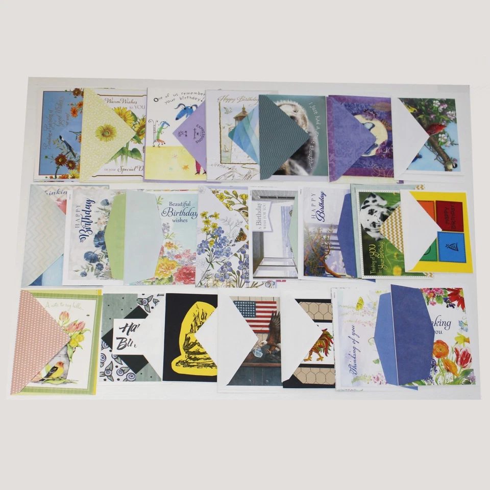 Lot of 22 Some Hand-Crafted All Occasion Cards New - Image 1 of 1
