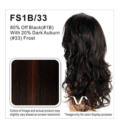 Peluca Brie-V Color FS1B/33 - Pelucas Vivica Fox 10" Capas Alteadas Sintéticas NUEVO Foto 1 de 4
