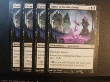 4x 4 x4 CURSE OF DEATH'S HOLD Innistrad Magic MTG NM See Detailed Pics Playset