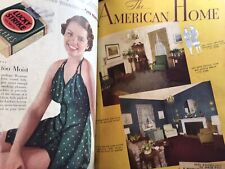 American Home Magazine juin - novembre 1936 • relié à la bibliothèque • belles annonces
