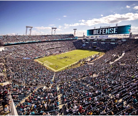 Jacksonville Jaguars Unsigned TIAA Bank Field Photograph Cover
