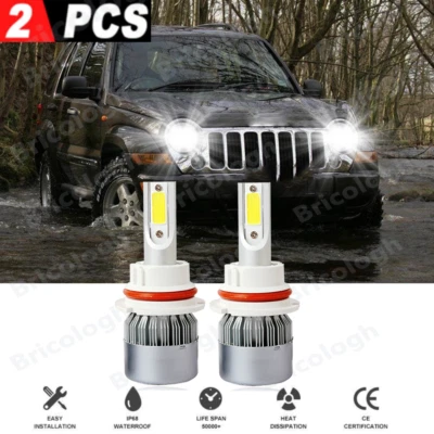 Combo de 2 bombillas LED altas/bajas para Jeep Liberty 2002-2007 Foto 1 de 4