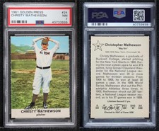 1961 Golden Press Hall of Fame Christy Mathewson #24 PSA 7 HOF