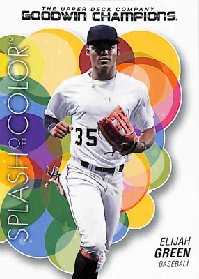2023 Upper Deck Goodwin Champions #129 ELIJAH GREEN Nationals Splash of Color - Image 1 of 2