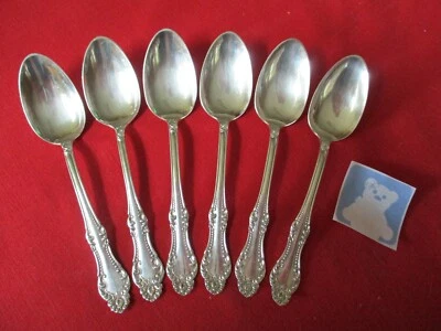(6) Cucharaditas de plata vintage Rogers Oneida, 1898 Carlton #21 Foto 1 de 4