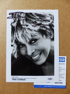 TINA TURNER signed Autograph 7x5 Autographed Photo ACOA COA - Picture 1 of 2